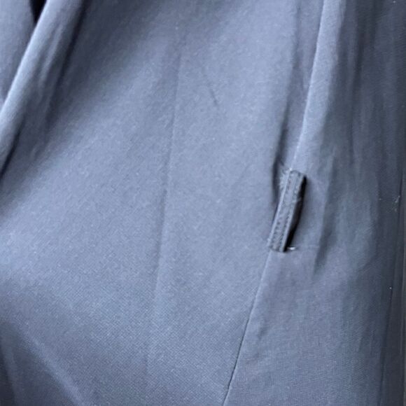 Milly High Neck Sheer Tunic Dress Navy Blue Size Medium - Picture 6 of 6